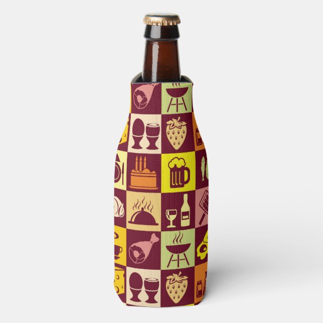 Food Pattern 3 Bottle Cooler (Bottle Front)