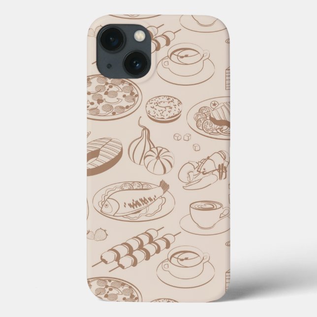 Food Pattern 3 Case-Mate iPhone Case (Back)
