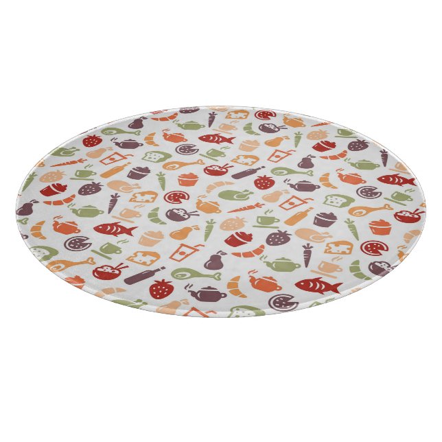 Food Pattern 3 Cutting Board (Corner)