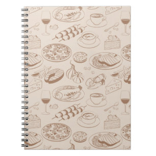 Food Pattern 3 Notebook