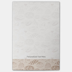 Food Pattern 3 Post-it Notes