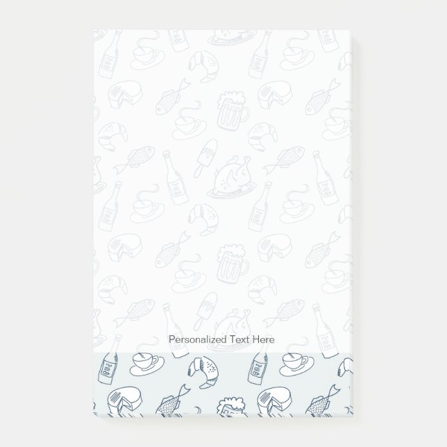 Food Pattern 3 Post-it Notes (Front)