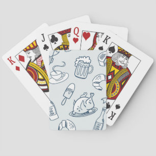 Food Pattern 5 Playing Cards