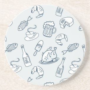 Food Pattern Coaster