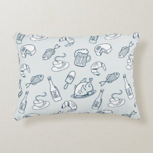 Food Pattern Decorative Pillow