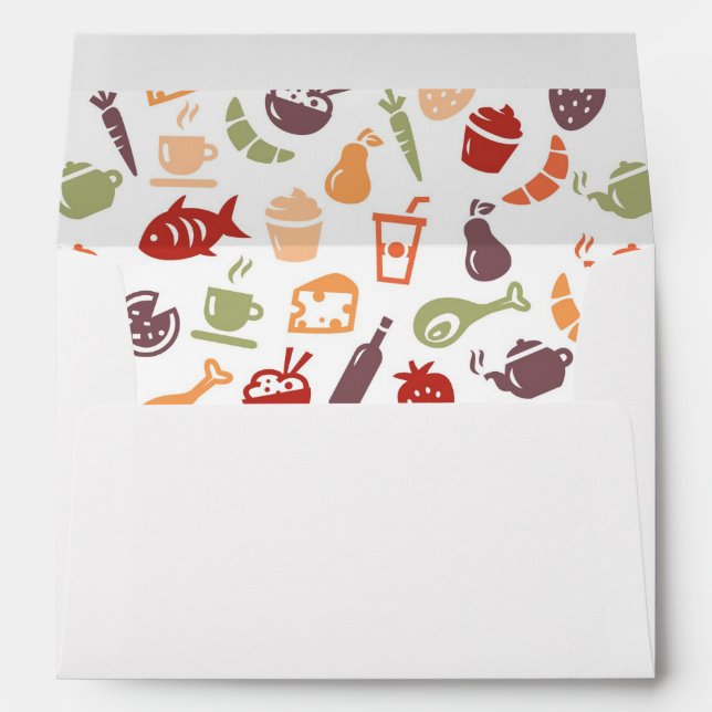 Food Pattern Envelopes (Back (Bottom))