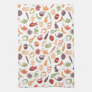 Food Pattern Kitchen Towel