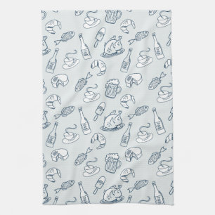 Food Pattern Kitchen Towel