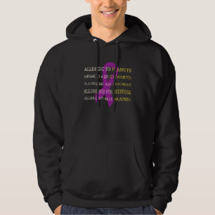 Food Peanut Allergy Awareness Alert Hoodie