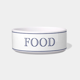 Food Pet Bowl-White Bowl