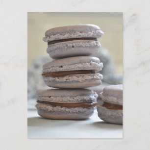 Food Photography French Macaron Chocolate Ganache Postcard