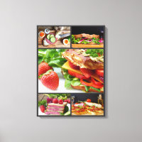 Food photography healthy sandwich fresh collage