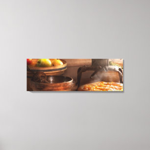 Food - Pie - Mama's peach pie Canvas Print