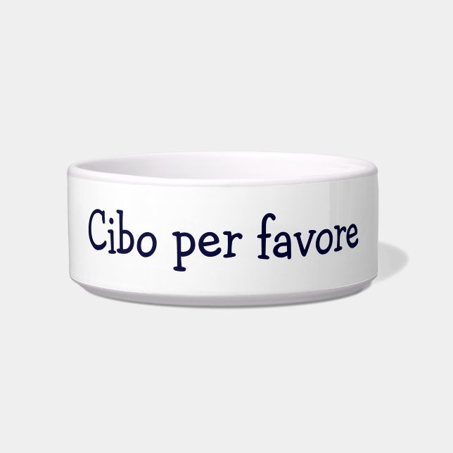 "FOOD PLEASE" "CIBO PER FAVORE" ITALIAN BOWL (Front)