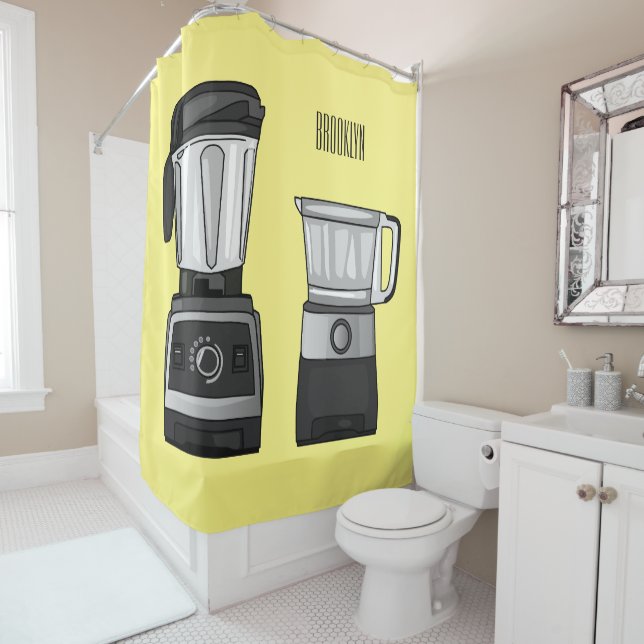 Food processor & blender cartoon illustration  (In Situ)