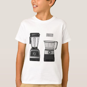 Food processor & blender cartoon illustration  T-Shirt