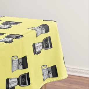 Food processor & blender cartoon illustration tablecloth