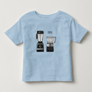 Food processor & blender cartoon illustration toddler t-shirt