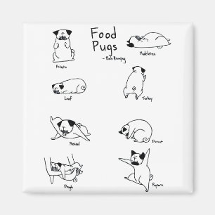 Food Pugs Magnet