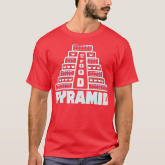 Food Pyramid Coffee Wine Drinking T-Shirt