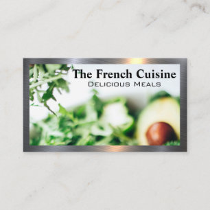 Food Restaurant Salad Avacado Business Card