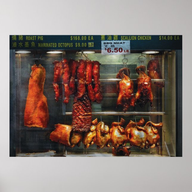 Food - Roast meat for sale Poster (Front)