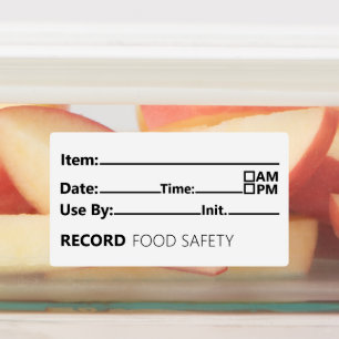 Food Safety Date Record Keeping