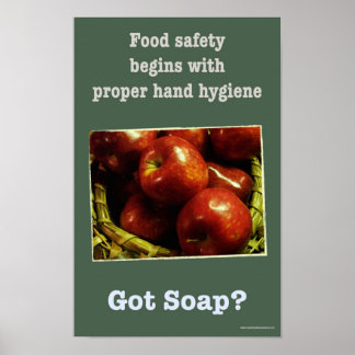 Food safety - Hand-washing poster