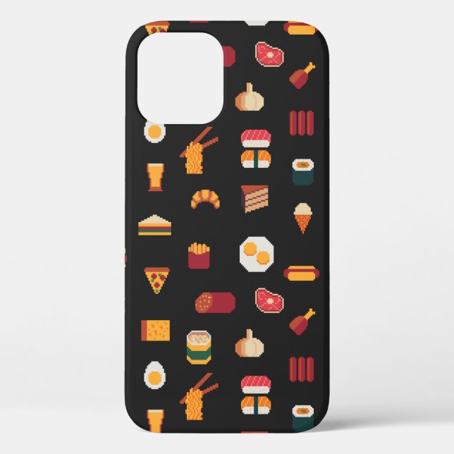 Food seamless pixel art pattern,fabric textures,is Case-Mate iPhone case (Back)