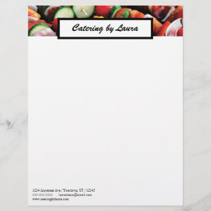 Food Service Catering Restaurant Bistro Letterhead
