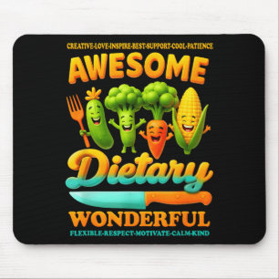 Food Service Week Dietary Appreciation Flexible Re Mouse Pad