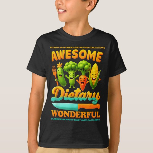 Food Service Week Dietary Appreciation Flexible Re T-Shirt (Front)