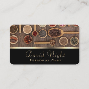 Food Spice Design Personal Chef Catering Business Card