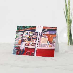 Food stand, Mexico Greeting Card