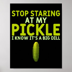 Food Stop Staring At My Ckle Funny Ckles Poster
