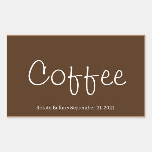 Food Storage Kitchen Stickers-Coffee Sticker