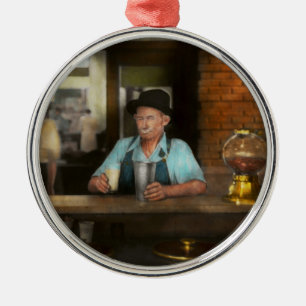 Food - Sweet - Malt Milk Moustache 1939 Metal Ornament