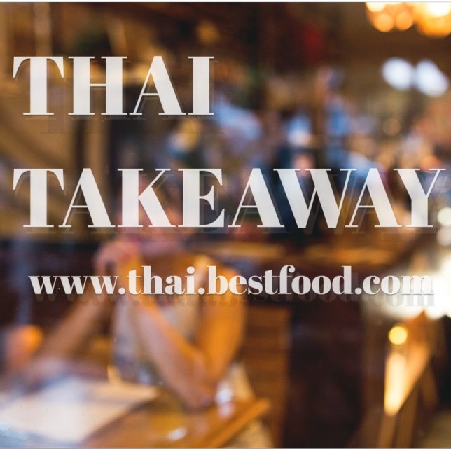 Food Takeaway Window Vinyls Transparent Cling (Creator Uploaded)