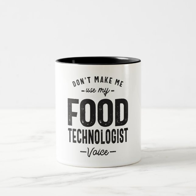 Food Technologist Job Occupation Two-Tone Coffee Mug (Center)
