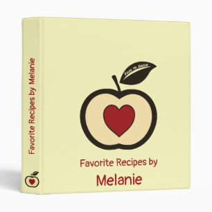 Food to Grow Apple & Heart Logo Favourite Recipes Binder