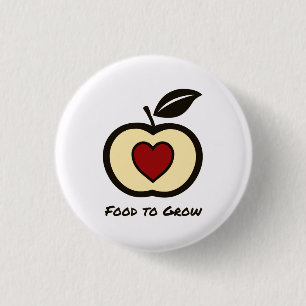Food to Grow Logo, round 1 Inch Round Button