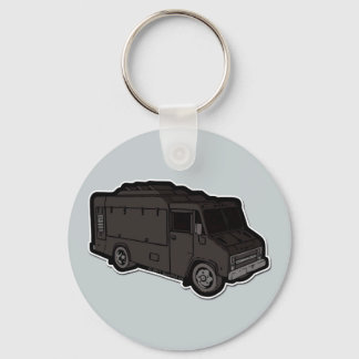 Food Truck: Basic (Black) Keychain