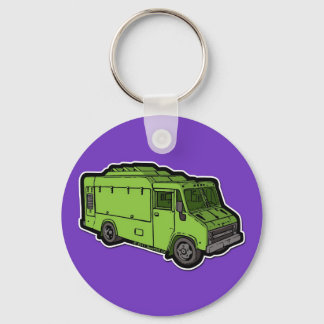 Food Truck: Basic (Green) Keychain