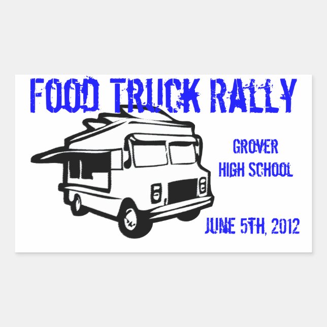 Food Truck Promotion Sticker (Front)