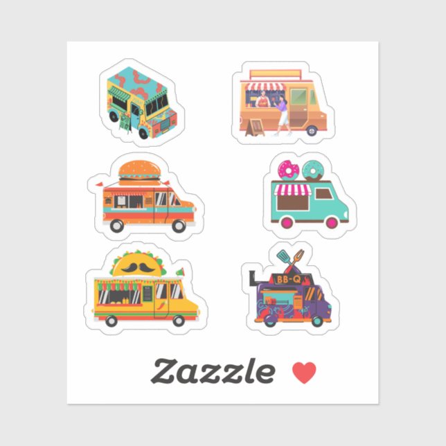 Food Truck Stickers (Sheet)