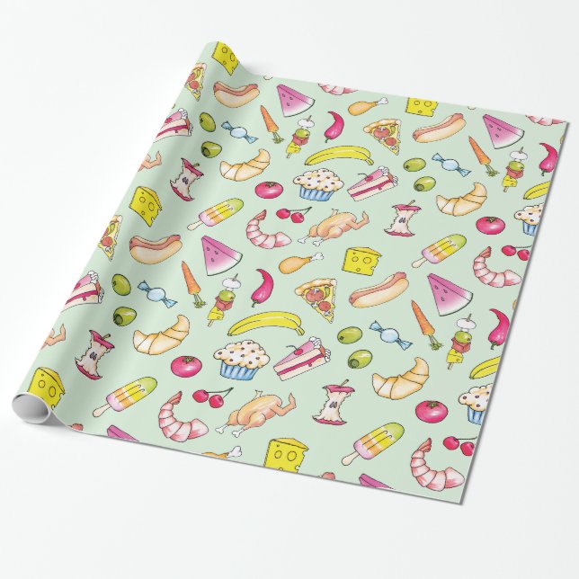 Food Wrapping Paper (Unrolled)