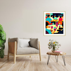Foodcourt- Canvas Art Print