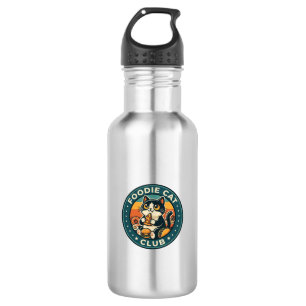 Foodie Cat Cute Kitty Design - Foodie Cat Club_1 532 Ml Water Bottle