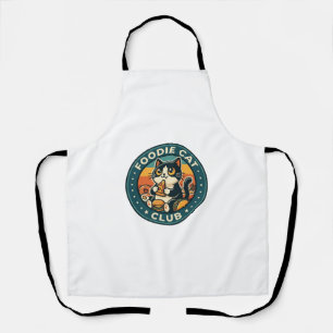 Foodie Cat Cute Kitty Design - Foodie Cat Club_1 Apron