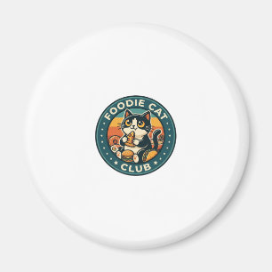 Foodie Cat Cute Kitty Design - Foodie Cat Club_1 Magnet